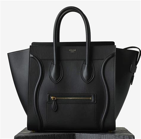 celine black bag mini